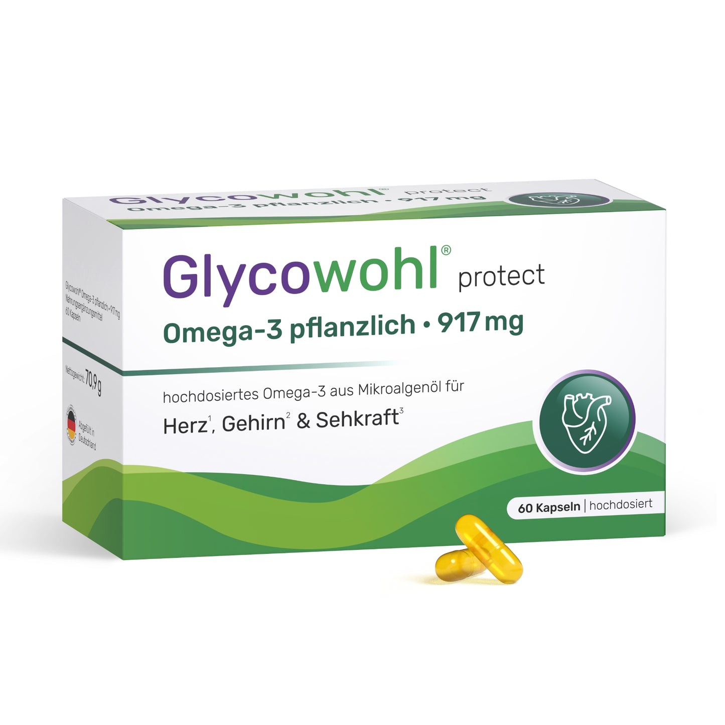 Glycowohl® Omega-3 pflanzlich · 917 mg